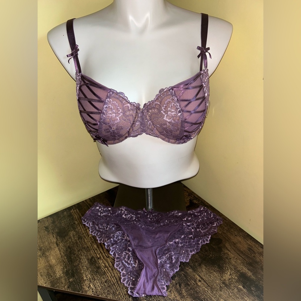 Enny Contour Plus SET 42D bra NWT 1x panties NWOT